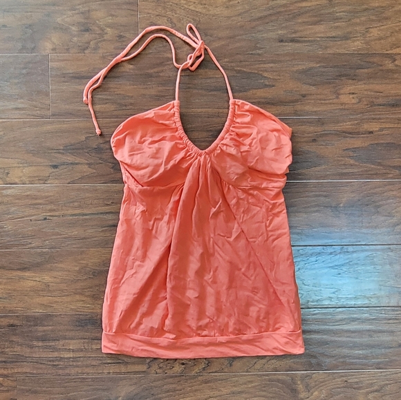 Victoria's Secret V-Neck Tie Orange Summer Tank Top Size Small - Picture 6 of 10